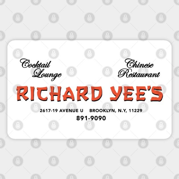 Richard Yee's Chinese Restaurant Magnet by Pop Fan Shop